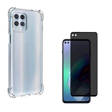 Imagem de KIT Motorola Moto G100 Película privacidade + Capa Anti impacto (Tela 6.7), Fácil Aplicação e Maior Proteção (C7COMPANY)