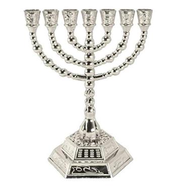 Imagem de Candelabro Sete Pontas - Menora - 12 Tribos - De Israel