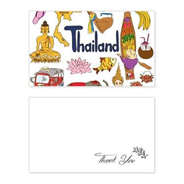 Imagem de Bandeira nacional de animais da Tailândia Landscap Cartão de agradecimento Papel de aniversário Saudações Casamento Agradecimento