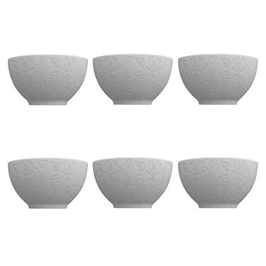 Imagem de Jogo Pote Bowl Tigela Açaí Sopa Porcelana 400ml - Kit 6 Un