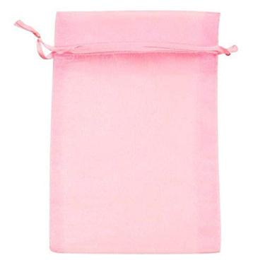Imagem de Beadaholique BX1294 LP Organza sacos de presente com cordão, 10 x 15 cm, rosa claro