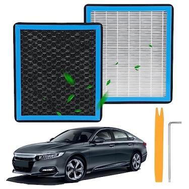 Imagem de 1 filtro de ar de cabine HEPA CF12160 compatível com Hyundai Kona 2018-2023, Tucson 2016-2021, Veloster (N) 2019-2021, Venue 2020-2023; Kia Seltos 2021-2024, Soul 2020-2020-2023; Kia Seltos 2021-2024,