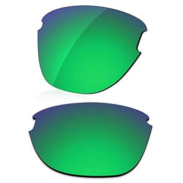 Imagem de LenzReborn Lente polarizada de substituição para óculos de sol Oakley Frogskins Lite OO9374 - Verde gramado - espelhado polarizado