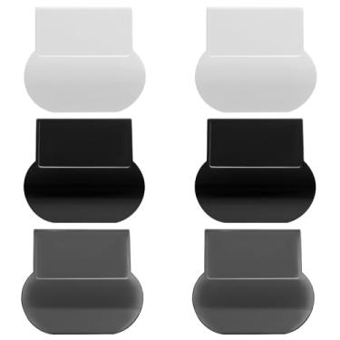 Imagem de 6 peças de elevador de tampa de vaso sanitário, alça evita tocar no elevador de assento de vaso sanitário, levantador de tampa de vaso sanitário, ferramentas de elevação para casa, escritório,