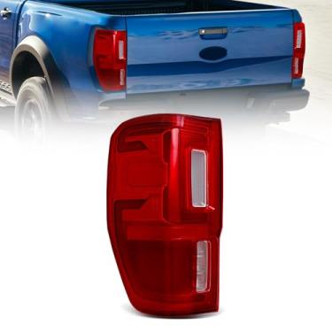 Imagem de Vomal Luz traseira adequada para Ford Ranger 2019-2022 2019 2020 2021 2022 Ford Ranger conjunto de luz traseira acabamento alto (preto - G)