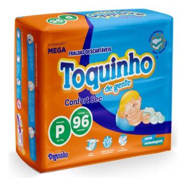 Imagem de Fralda Descartável Toquinho De Gente Confort Sec Super - P 96 fraldas 