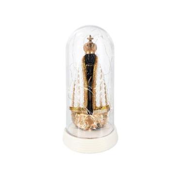 Imagem de Luminária Imagem Nossa Senhora Aparecida Com Perolas Grande - Amor Lin