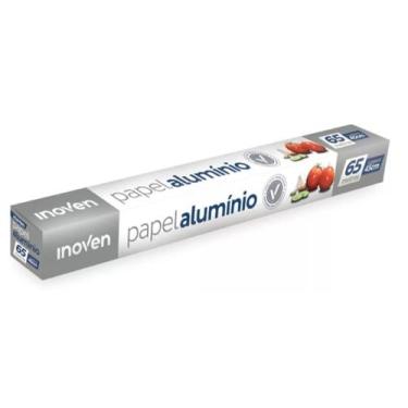 Imagem de Rolo Bobina Papel Aluminio 45cm X 65 Metros Qualidade - Inoven