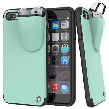 Imagem de Punkcase Suporte para Airpods para iPhone 7 Plus (série TopPods) | Capa 2 em 1 fina e durável projetada para iPhone 7 Plus (5,5 polegadas) | Protege seu telefone e armazena seus AirPods de geração 1 e