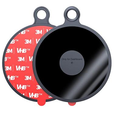 Imagem de OQTIQ Adesivo adesivo 3M Pad 95 mm (3,7") disco de montagem de painel para ventosa suporte de telefone [2 unidades] para suporte de sucção Tom Tom Garmin GPS substituição resistente ao calor para