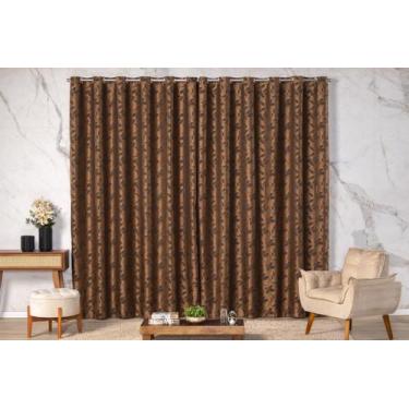 Imagem de Cortina Blackout 4,00m x 2,70m Estampada Floral Janela Corta Luz com I