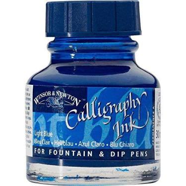 Imagem de Tinta para Caligrafia Winsor & Newton 30ml Light Blue, Winsor & Newton