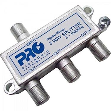 Imagem de Divisor Antena VHF/UHF/CATV 1/3, Proeletronic, PQDV-1023