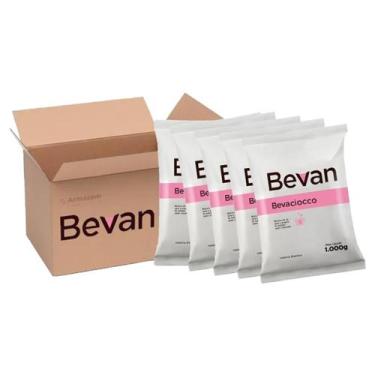 Imagem de Kit 5 Pacote Chocolate em Pó Solúvel Bevan Bevaciocco 1 Kg