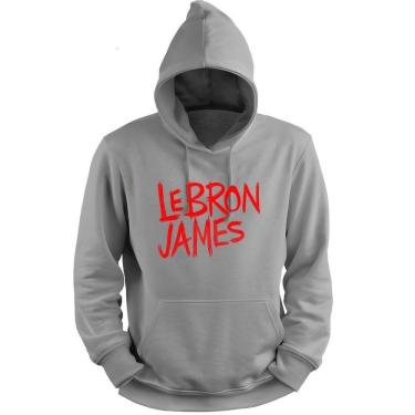 Imagem de Blusa Moletom Capuz Basquete Logo Lebron James Basketball