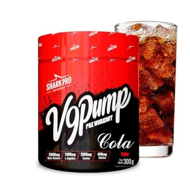Imagem de Shark Pro V9 Pump Pré-Treino Sabor Cola - 400mg de Cafeína - Suplemento Alimentar de Beta Alanina, Arginina, Taurina e Cafeína - 300g