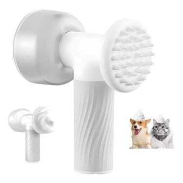 Imagem de Escova de Banho Espuma Pet Cao Cachorro Gato Animal de Estimaçao Dispe