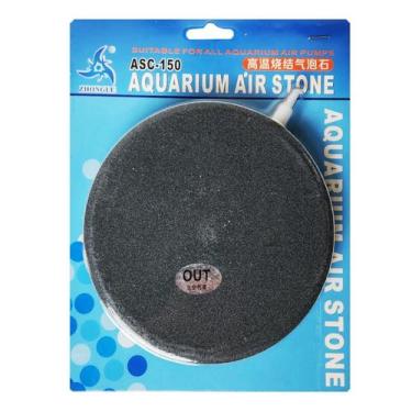 Imagem de Pedra Porosa Circular Gigante Diâmetro 150mm para Aquário Formato Disc