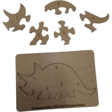 Imagem de Kit Quebra-Cabeça Infantil de MDF, Brinquedo Educativo