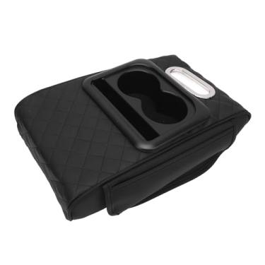 Imagem de Memory Foam Car Cobertão de A Braço de Espuma Cushion Com Porta -copos, Respirável Centro de Couro PU PAD para SUVs, Caminhões, Carros
