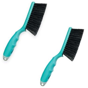 Imagem de Kit 2 vassoura escova vassourinha de mão multiuso compel 27cm espanade