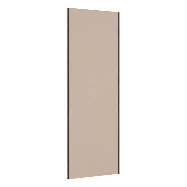 Imagem de Porta de Correr Closet 80cm com Puxador Perfil Inox sem Kit Ferragem Prime Luciane Móveis