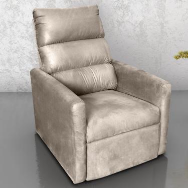 Imagem de Poltrona Reclinável Do Papai Neiva Suede Bege