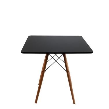 Imagem de Mesa Jantar Quadrada Eiffel 90x90 Cm Preto Mdf Charles Eames