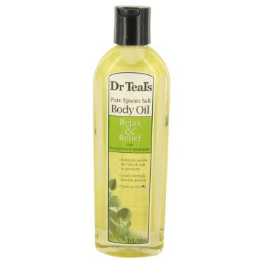 Imagem de Perf.fem.teal's Dr Teal's Bath Additive 260 Ml Pure Epson Salt Body Oil Relax Relief With Eucalyptus&spearmint