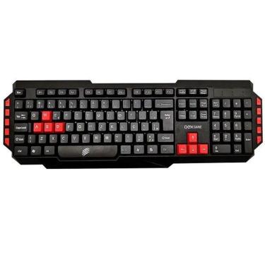 Imagem de Kit Teclado E Mouse Com Fio Gamer 1000-1600-2400dpi Tm307 Preto Oex [f086]