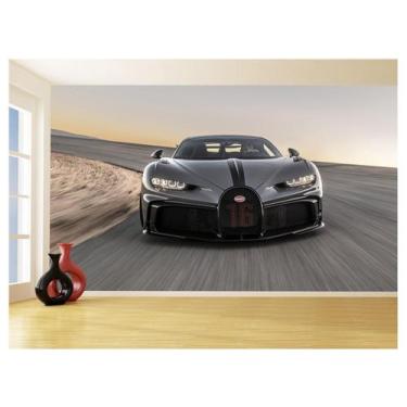 Imagem de Papel De Parede 3D Carro Bugatti Chiron Pista 3,5M Car11 - Você Decora