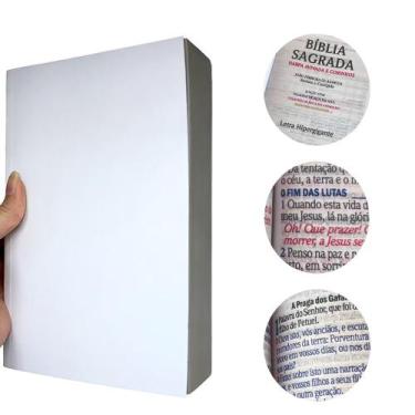 Imagem de Miolo De Bíblia Sagrada Letra Hipergigante C/ Harpa E Corinhos 21x14cm
