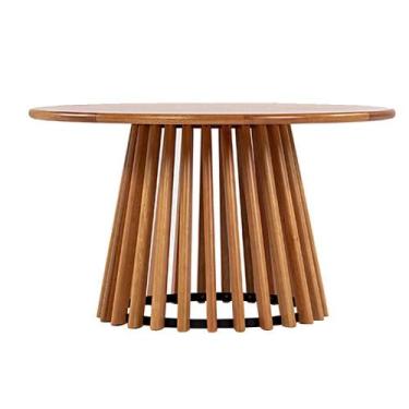 Imagem de Mesa Centro Dover Redonda Verniz Avelã - 72726 - Sun House