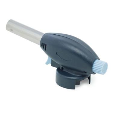 Imagem de Maçarico Culinário Portátil de Aço Inox Azul 17cm x 6,5cm x 5cm - Lyor