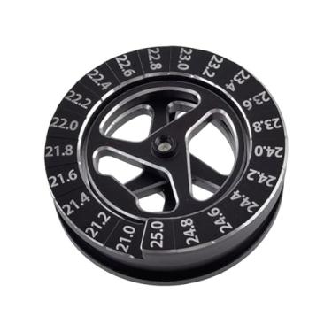 Imagem de YIJU Acessórios para medidor de inclinação circular de carro RC 21,0-25,0 mm Alumínio Versátil Atualizações Ajustando a inclinação para 1/10 Modelo de