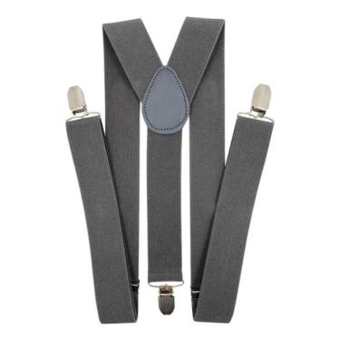 Imagem de Suspensórios Masculino Feminino Largo Plus Size Gg Ajustavel - RPires,