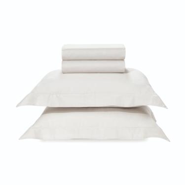 Imagem de Jogo de Cama Queen Algodão Egípcio Cetim 300 Fios Toque Supremo 4 Peças Bossa Karsten