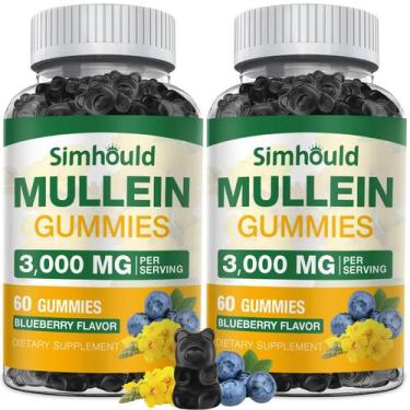 Imagem de Suplemento Simhould Mullein Gummies, 3000 mg, sem açúcar, pacote x2