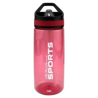 Imagem de Garrafa Squeeze Aerobic Plástico Com Bico 650ml Academia Vg+ Vermelho 