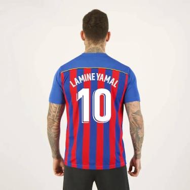 Imagem de Camisa Barcelona Listrada 10 Yamal - Balboa, GG