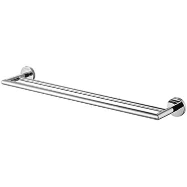 Imagem de Toalheiro duplo de aço inoxidável acessórios de banheiro acessórios de banheiro cabide de torre