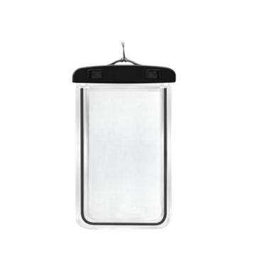 Imagem de Capa Capinha Aprova Dágua Bolsa Impermeável Universal Para Celular (2 UNIDADES COR PRETO)
