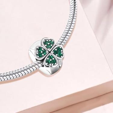 Imagem de 1 peça prata elegante diamante branco coração berloque contas adequadas para mulheres, faça você mesmo e roupa diária combinando joias decoração presente para mamãe, 10.5*5.1mm, Prata, Sem Pedra