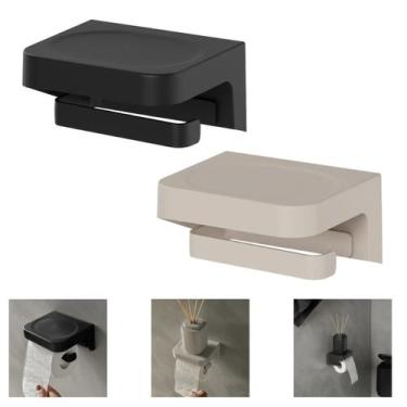 Imagem de Porta Papel Higienico de Parede Eleve - OU, PRETO