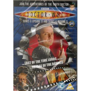 Imagem de Doctor Who Dvd Files #21 - Series 3 Episodes 13 & Series 4 Episode X - Last Of The Time Lords Part 3 of 3 & Voyage Of The Damned