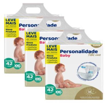 Imagem de Kit 3 Pcts Fraldas Personalidade Baby Total Care Bag Tam XXG - Total 1