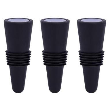 Imagem de Rolha de garrafa de vinho de silicone, vedação segura reutilizável para garrafas de vinho, óleo e vinagre, pode ser lavada na lava-louças de grau alimentício