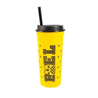 Imagem de Copo Infantil com Canudo 650ml - Biel Amarelo