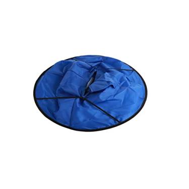 Imagem de Cuofyunl capa de barbeiro infantil, capa coletora de corte de cabelo para bebê, guarda-chuva para corte de cabelo (Azul)