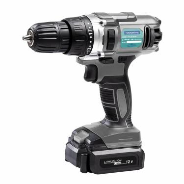 Imagem de Parafusadeira E Furadeira Tramontina 12V À Bateria 16 Peças Com Maleta Carregador Bivolt 42383016